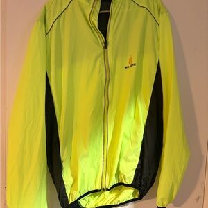 Women's Neon Yellow Biking Windbreaker
